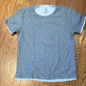 Men's knit Zara shirt.